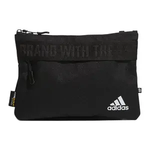 Adidas Logo Adjustable Strap Polyester Crossbody Sling Bag for Men in Black