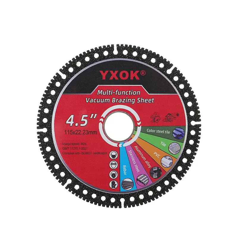 YXOK  1PCS/3PCS 4.5" Diamond Cut-Off Wheels for Angle Grinder, Professional Grinding Discs for Metal, Rebar, Porcelain Tile, Granite & Marbl Power Tools SummerVibes Marble