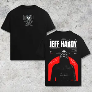 [WWE] Jeff Hardy Charismatic Enigma Wrestling Graphic T-Shirt, Hardy Boyz Inspired Streetwear Tee, WWE TNA ECW Vintage Style Shirt, Artistic Face Paint Design, Oversized Cotton Unisex Casual Outfit, Retro Fan Apparel Gift