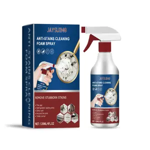 Jaysuing Anti-Stains Cleaning Foam Spray 120ML Multi-Functional Foaming Agent for Wall Stain Removal Removes Stubborn Stains