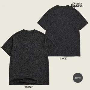 Black Leopard Print T Shirt Combo 2 Combo 3 Pack, Soft Animal Print Tee For Women Men, Casual Streetwear Outfit, Blank Womens Basic Tees