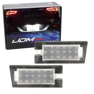 iJDMTOY 3W Full LED CAN-bus Error Free License Plate Light Kit For Jeep 2014-2018 Cherokee, Powered by 18-SMD Xenon White LED Diodes