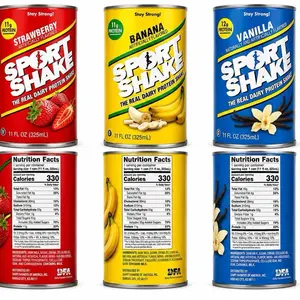 A port Shake Protein Drink 3-Pack Strawberry Choco Beverage Energy