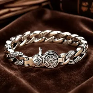 S925 Silver Plated Rotating Bracelet for Women – Elegant Everyday Fashion Jewelry, Adjustable Charm Bracelet, Perfect Gift for Friends & Family, Casual, Party, Work, or Special Occasion Accessory
