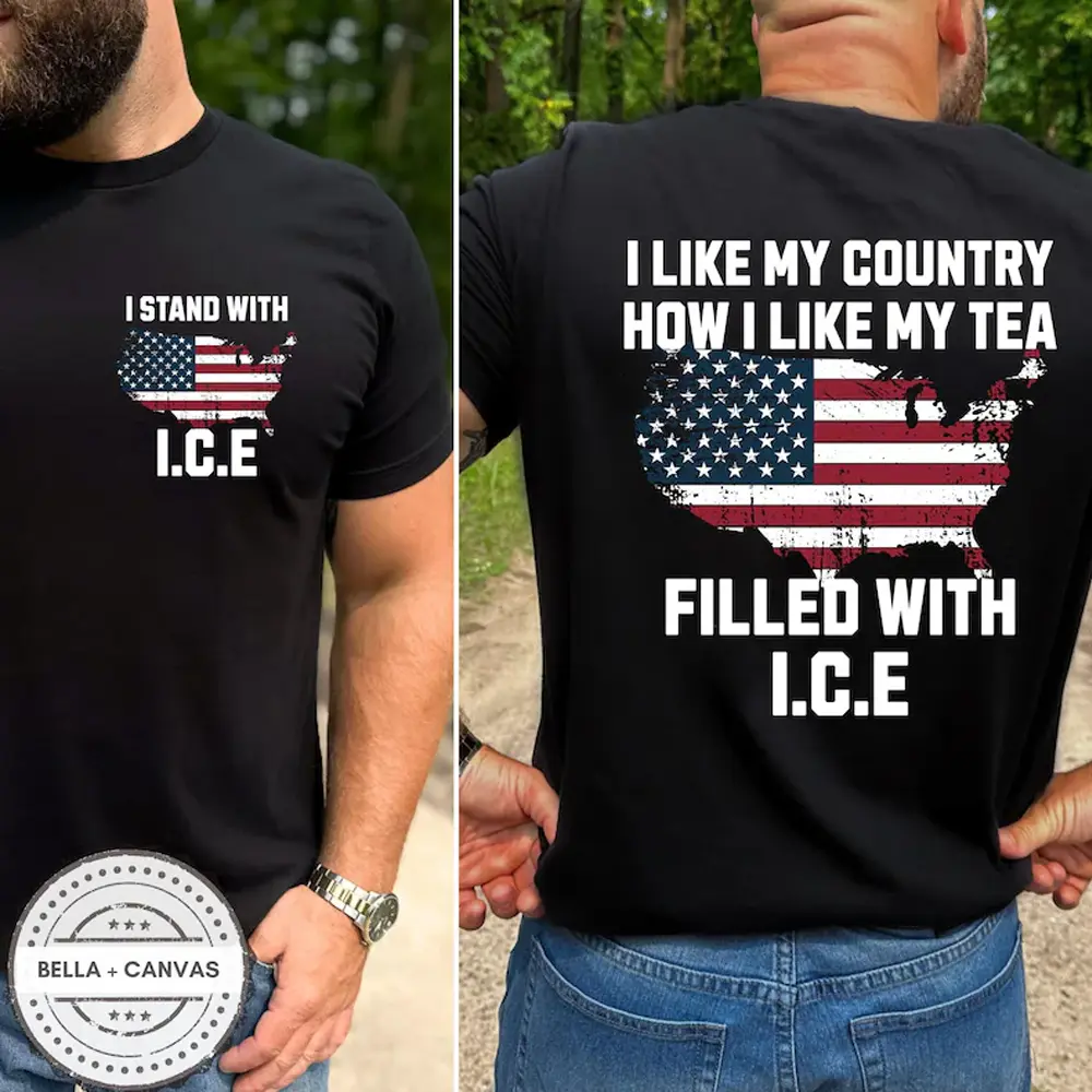 Support Your Local ICE Agent T-Shirt, Pure Cotton Casual Street Style Crew Neck Short T-Shirt Tops Trendy For Unisex