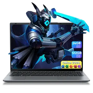 15.3" Core i5 Laptop, 24GB RAM, 512GB SSD, MS Office 2024, IPS(1920 x 1200) 16:10 Display Notebook Computer with BT5.0 Wi-Fi, 3xUSB A, HDMI, Non-Backlit Keyboard, Silver