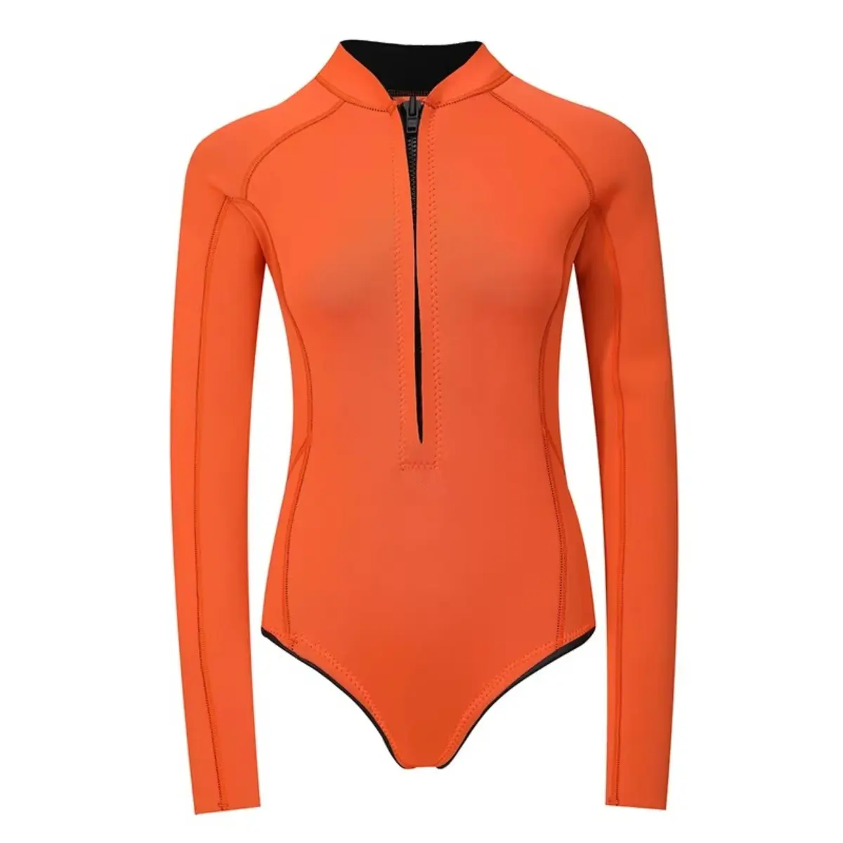 Women's New Design Mature Sexy Neoprene Wetsuit - Elastic Fabric, Front Zipper, Short Leg - Ocean Surf Wetsuit for Water Sports Diving, Neoprene Wetsuits, Ocean Surf Wetsuits