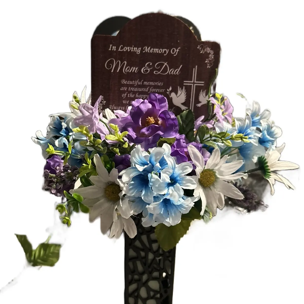 Memorial Flowers and signs Decor