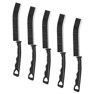 Spring Cleaning 5 Pcs groove cleaning brush Crevice Cleaning Brush Hard Bristle Gap Brush Multifunctional for Bathroom Household Kitchen Tiles Window Crevice Cleaning Tool Home Handle Heavy Duty Toilet