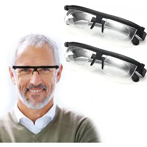 THE WELL KEPT Flex Focal Adjustable Glasses Dial Vision,Flex Focus Adjustable Glasses Dial Vision, Adjustable Vision Eyeglasses Near and Far Sight For Men And Women-2pcs