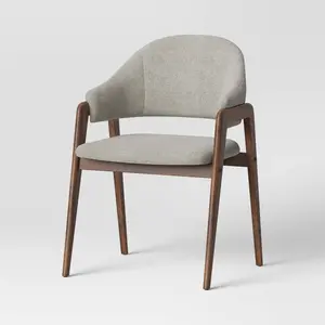 Ingleside Open Back Upholstered Wood Frame Dining Chair Gray - Project 62
