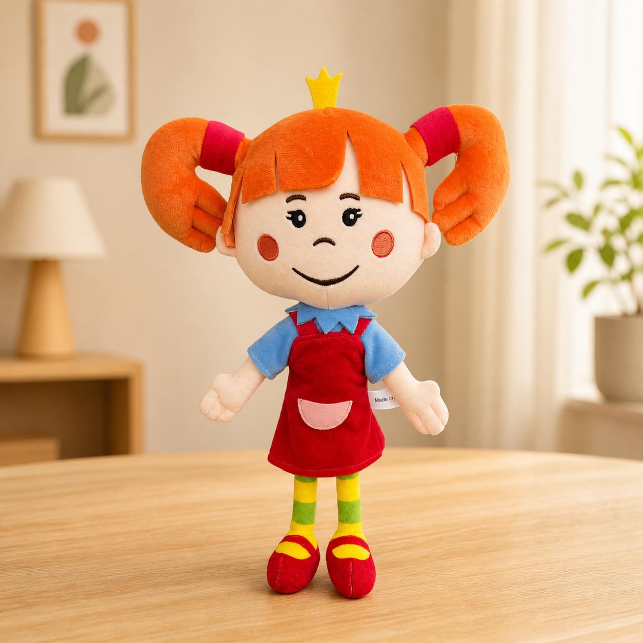 Cartoon Girl Plush Doll Creative Interactive Toy Decorative Ornament and Gift Ideal for All Occasions Soft and Cuddly