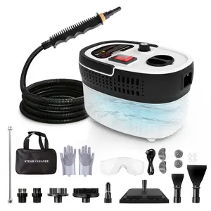 2500W High-Temperature Handheld Steam Cleaner,Portable Car Steam Cleaner with Long Steam Hose