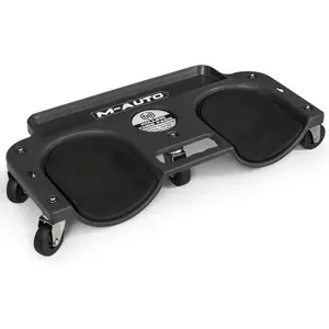 ABS Rolling Knee Creeper Durable Knee Pads with Full 360 Degree Turn Casters and Tool Tray, Garage Kneeling Pads on Swivel Castors for Home Workshop Auto Repairing Maintaining, Black