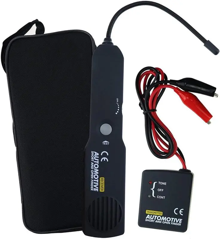em415Pro Universal Automotive Short & Open Circuit Finder - Tone Generator Cable Wire Breaker Tracker, DC <42V Flexible Probe Car Voltage Tester with Internal Protection Against Surges, Transmitter & Receiver, 12V Diagnostic Tool, Father's Day Gift
