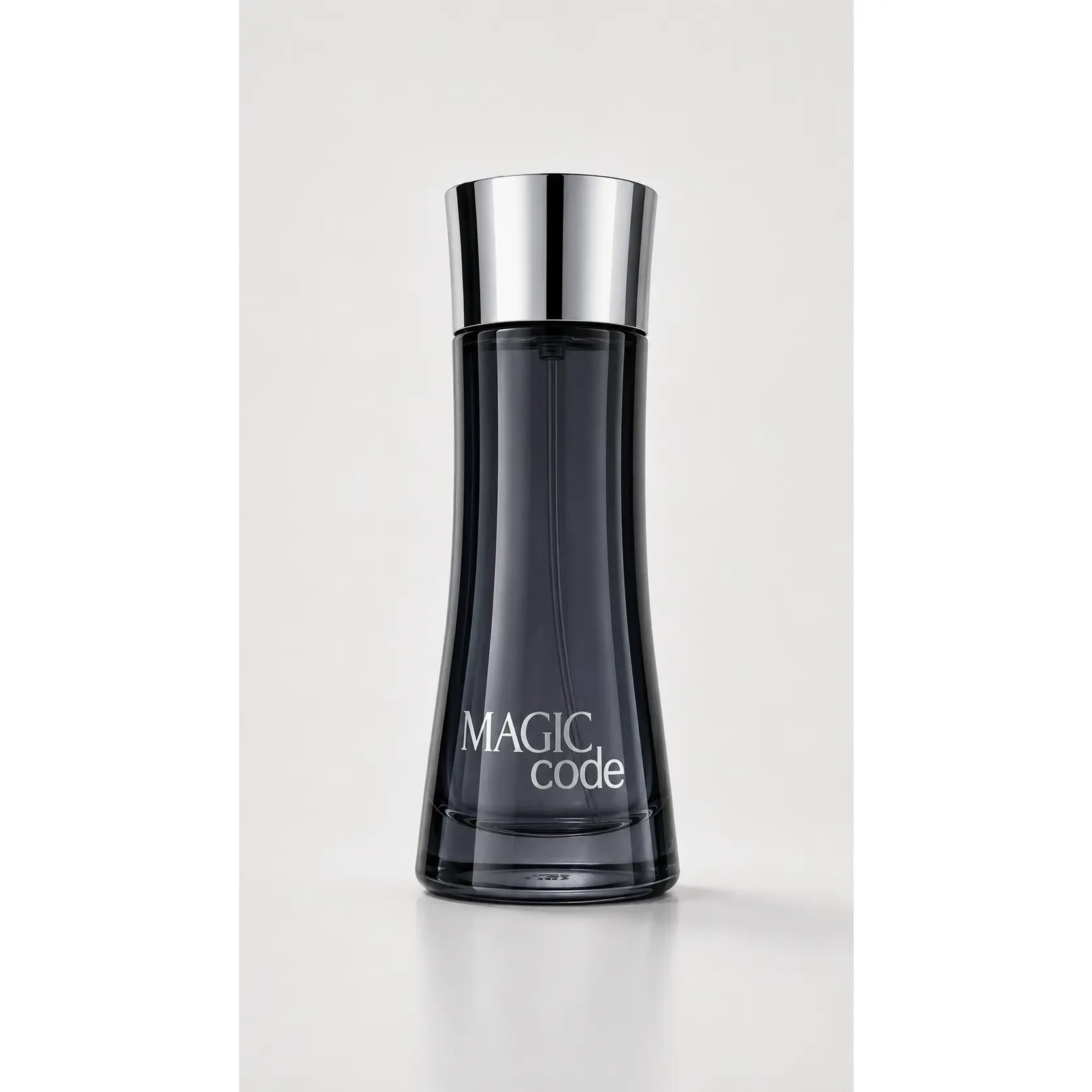 Magic Code Fragrance - Sleek Black Bottle with Silver Cap - Perfect for Men's Perfume Collection