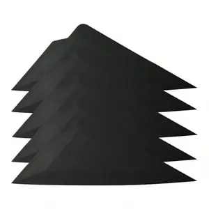 Car Window Tint Kit, 5PCS Small Contour Corner Squeegees Card Scraper, Multi - Wrap Wrapping Window Film Installation Application, Universal Fit Black