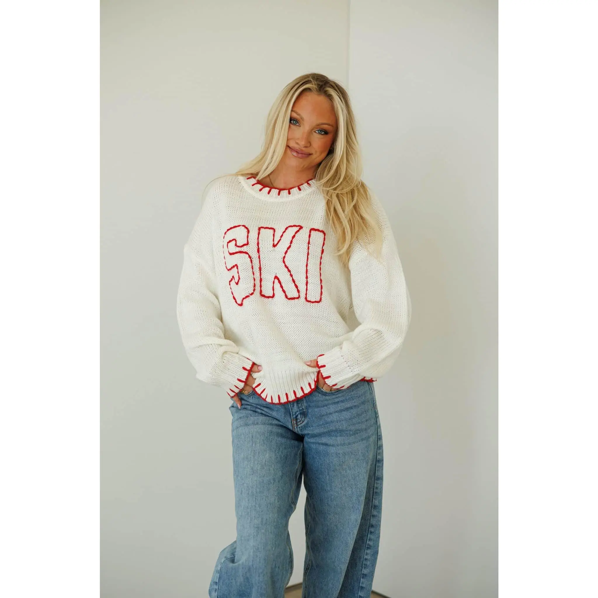 Cozy Knit Ski Sweater