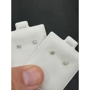 3mm moissanite stud earrings