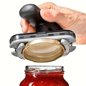 Adjustable Multi-Functional Bottle Opener, Easy Grip Manual Kitchen Utensils Tool, Durable Abs Material, No Power Needed, Perfect for Parties and Daily Use