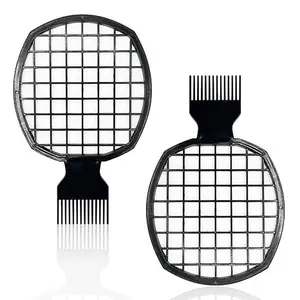 2Pcs Upgraded Twist Combs Hair Sponge Brush, Superior to Hair Sponge for Curls in Men and Women, Dual-sided Design,  2 Combs Included