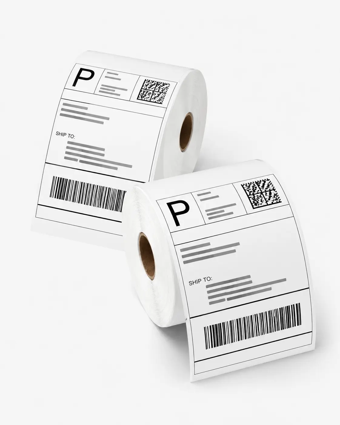 JIAROPACK 4"x6" Direct Thermal Shipping Labels - Roll & Fanfold Options, Perforated Strong Adhesive Mailing Labels Compatible with Most Thermal Printers, Thermal Printer Labels