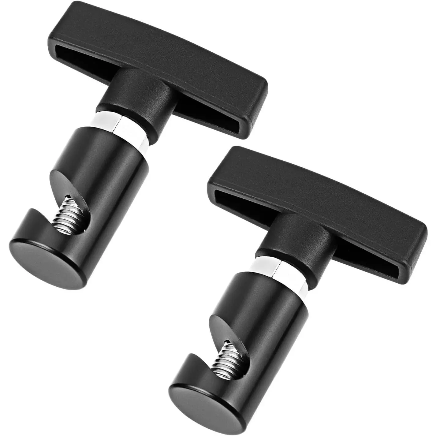 2-Piece Alloy Metal Auto Body Shock Prop Strut Stopper & Retainer Clamp Set - Automotive Maintenance Tools for Body Repair, Liftgate/Trunk/Car Hood Lift Support, with Manufacturer Warranty