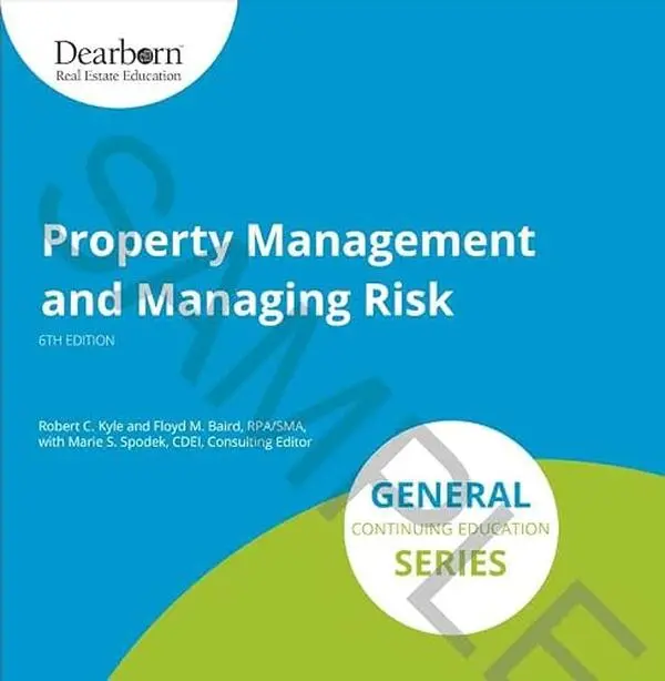USED Book - Property Management And Managing Risk 6th Edition by Robert C. Kyle (Paperback) - english
