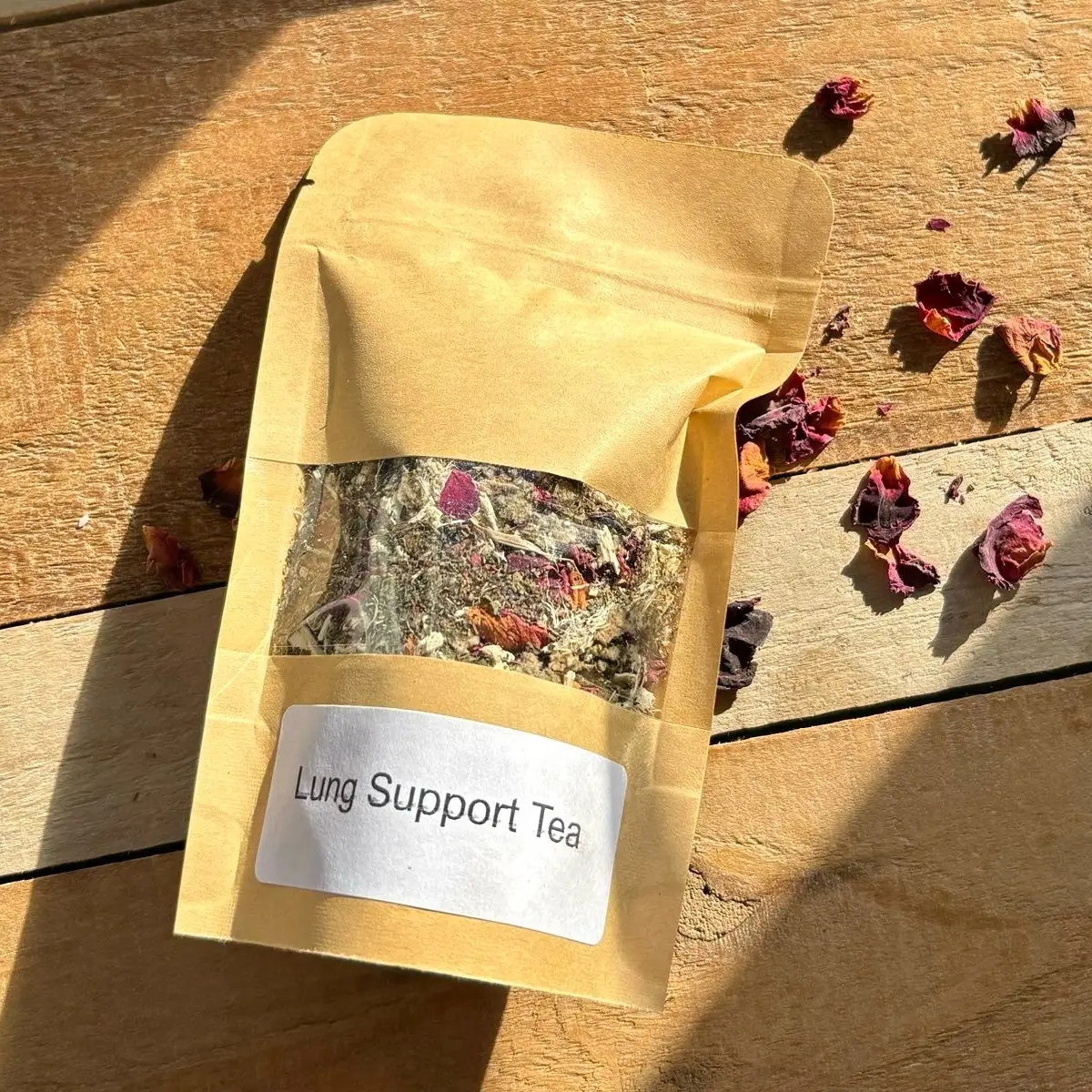 Lung Support Tea with Mullein and Peppermint Leaves - Natural Respiratory Health Beverage