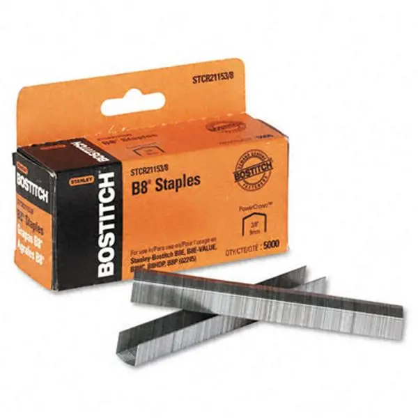 Stanley Bostitch STCR211538 3/8 Leg Length B8 Powercrown Staples 5000/box