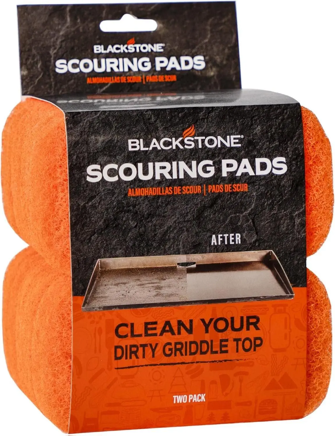 Blackstone Griddle Scrub Pads – 10-Pack Heavy-Duty BBQ Grill & Cooktop Scouring Pads (Model 5063) for Tough Baked-On Food & Grease – Essential Grill Cleaning Supplies