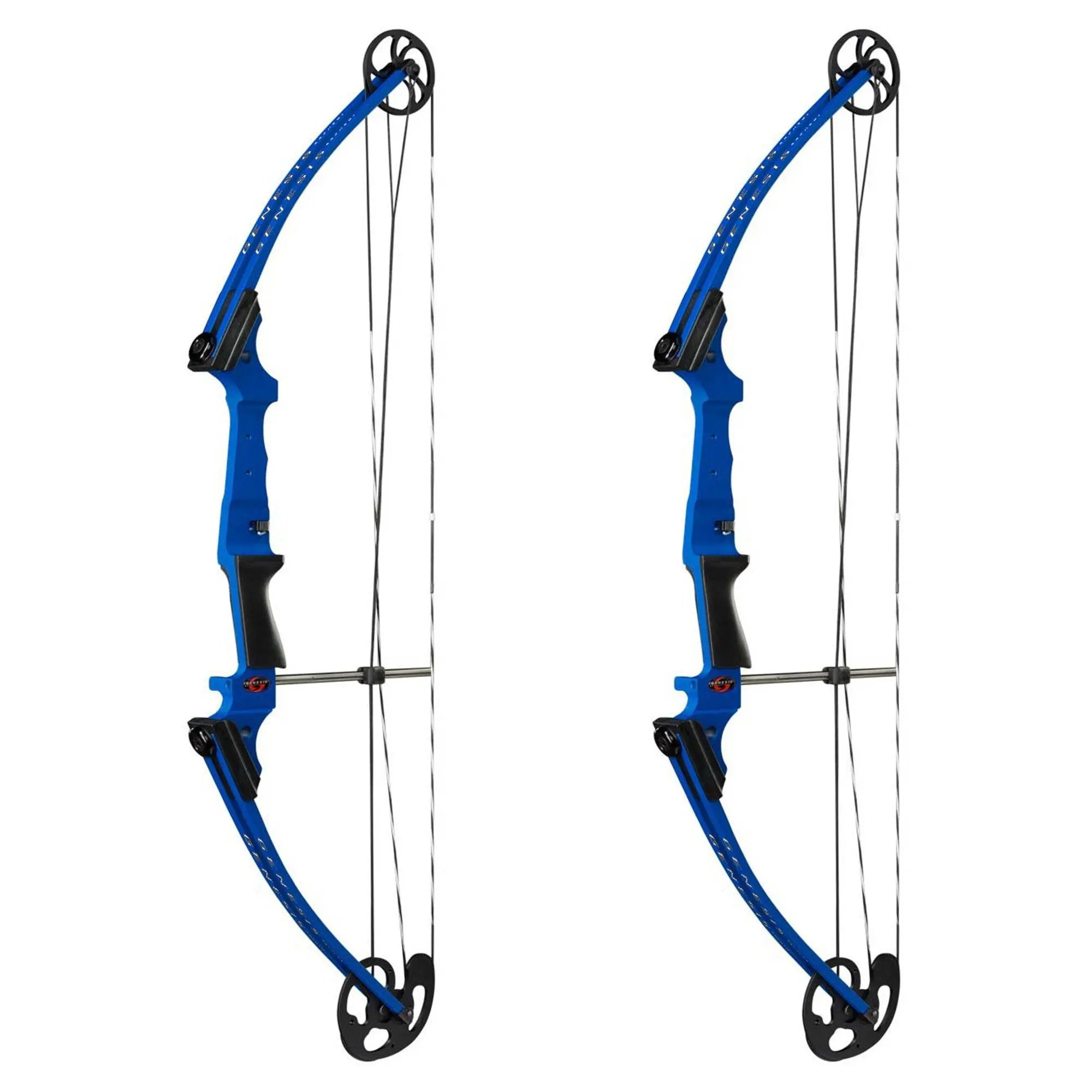 Genesis Archery Compound Bow Adjustable Sizing for Right Handed, Blue (2 Pack)
