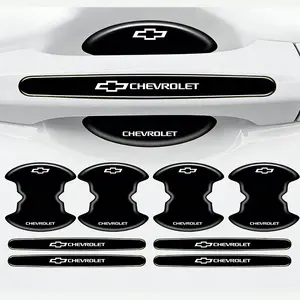 8-piece set for Chevrolet car door handle covers, scratch-resistant door groove protection, suitable for Chevrolet models, car accessories, car stickers, car decals