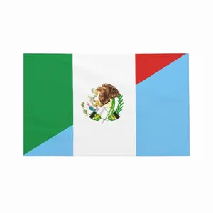 Guatemala & México Flag 3 x 5 Feet Durable 2-ply Polyester for Outdoor Use Vibrant Colors National Celebrations