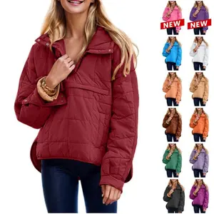 Women’s Extra-Large Hooded Padded Down Quilt Jacket – Lightweight, Warm Winter Coat GARMENTARY