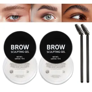 Eyebrow Wax Brow Gel - Eyebrow Styling Wax for Feathery & Fluffy & Brow Freeze, Long Lasting Waterproof Clear Eyebrow Gel