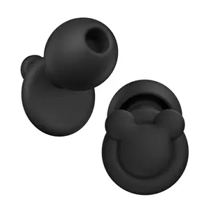 Ear Plugs for Sleeping Noise Reduction, Hearing Protection Ear Plugs for Sleep, snoring, Study, Super Soft with 8 Ear Tips in XS/S/M/L (Black)