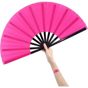 Large Folding Fan for Dance Parties – Popping & Clacking Fun at Festivals Cloth Decor