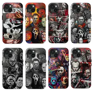 Horror Movie Phone Case, Halloween Scream Phone Case Compatible with iPhone 17, 11, 12, 13, 14,15, 16 & more