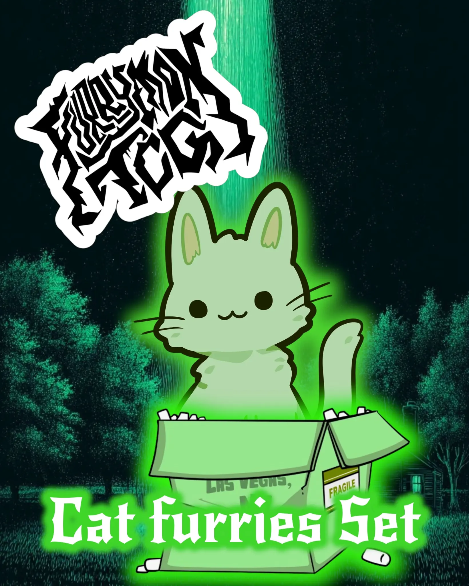 FurryMon Cat Furries Trading Cards Pack - 7 Unique Furry Cards Featuring Adorable Furries from FurryMon - High-Quality Made in the USA - Affordable Set for Collectors