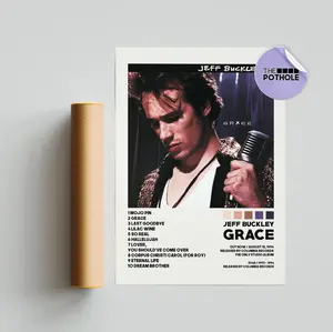 Jeff Buckley Posters / Grace Poster / Album Cover Poster, Poster Print Wall Art, Unframed