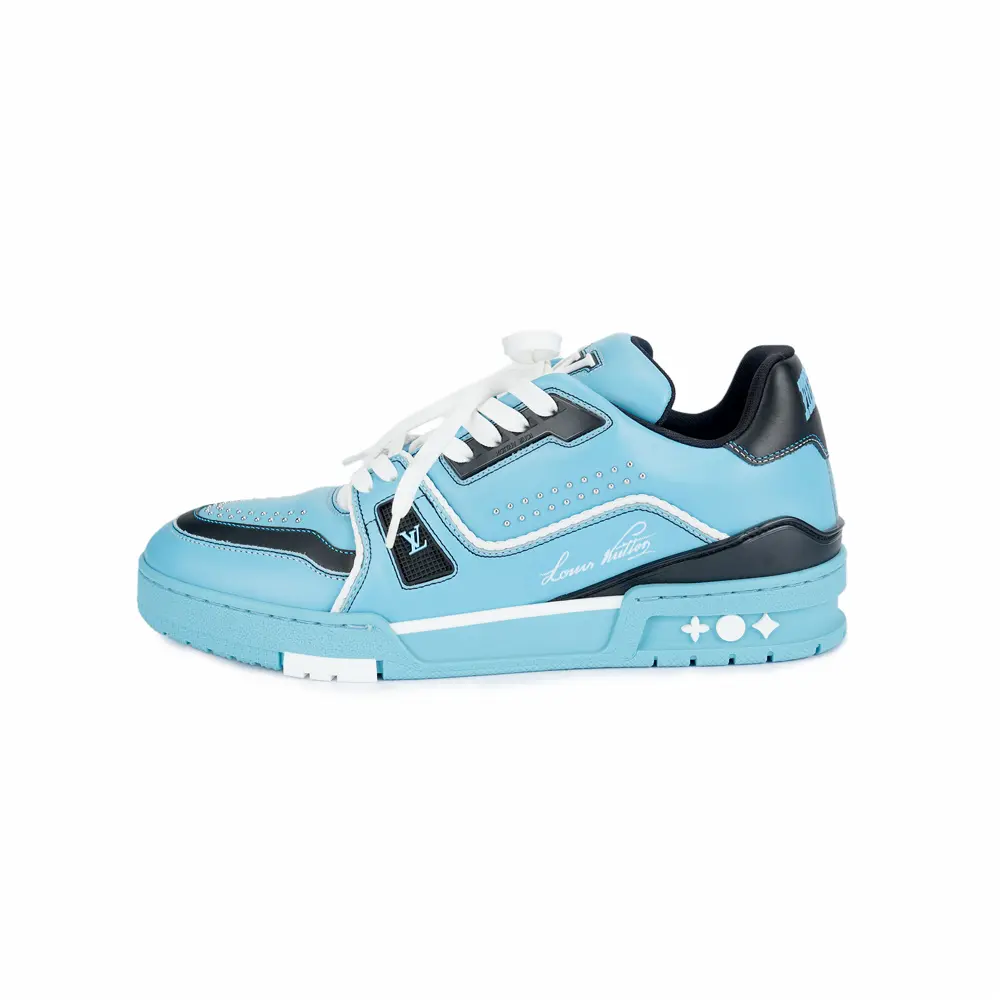 Louis Vuitton Round-Toe Lace-Up Low-Top Skate Shoes for Men and Women in Blue-Black Trending Shoes, House White Official Shoes to Get / Maison Mihara Verifiable, with credentials and supporting global authentication Sneaker Footwear