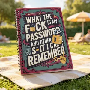 A-Z Index Password Keeper Notebook, Funny "Forgot My Password" Cover Password Tracker, Personal Internet Login & Password Organizer Journal for Home Office