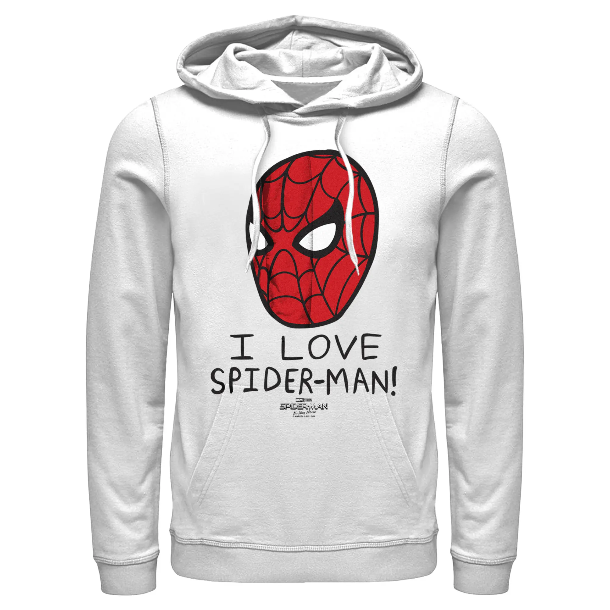 Men's Marvel Spider-Man: No Way Home I Love Spider-Man! Mask Pull Over Hoodie