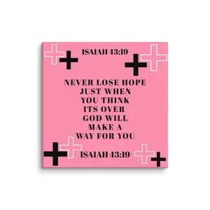ISAIAH 43:19 CANVAS POSTER