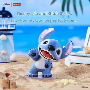 MINISO&Disney Lilo & Stitch Collection Velvety Surprise Box Figure,Ornamental Gifts, Birthday Gifts, Collectible Toys, Home Decoration, Desktop Decoration