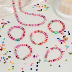 3500 Pcs Clay Beads Kit for Bracelet Making Polymer Heishi Beads Flat Round Spacer Beads for Jewelry Making, Necklaces, Earrings & DIY Crafts 28-Colors