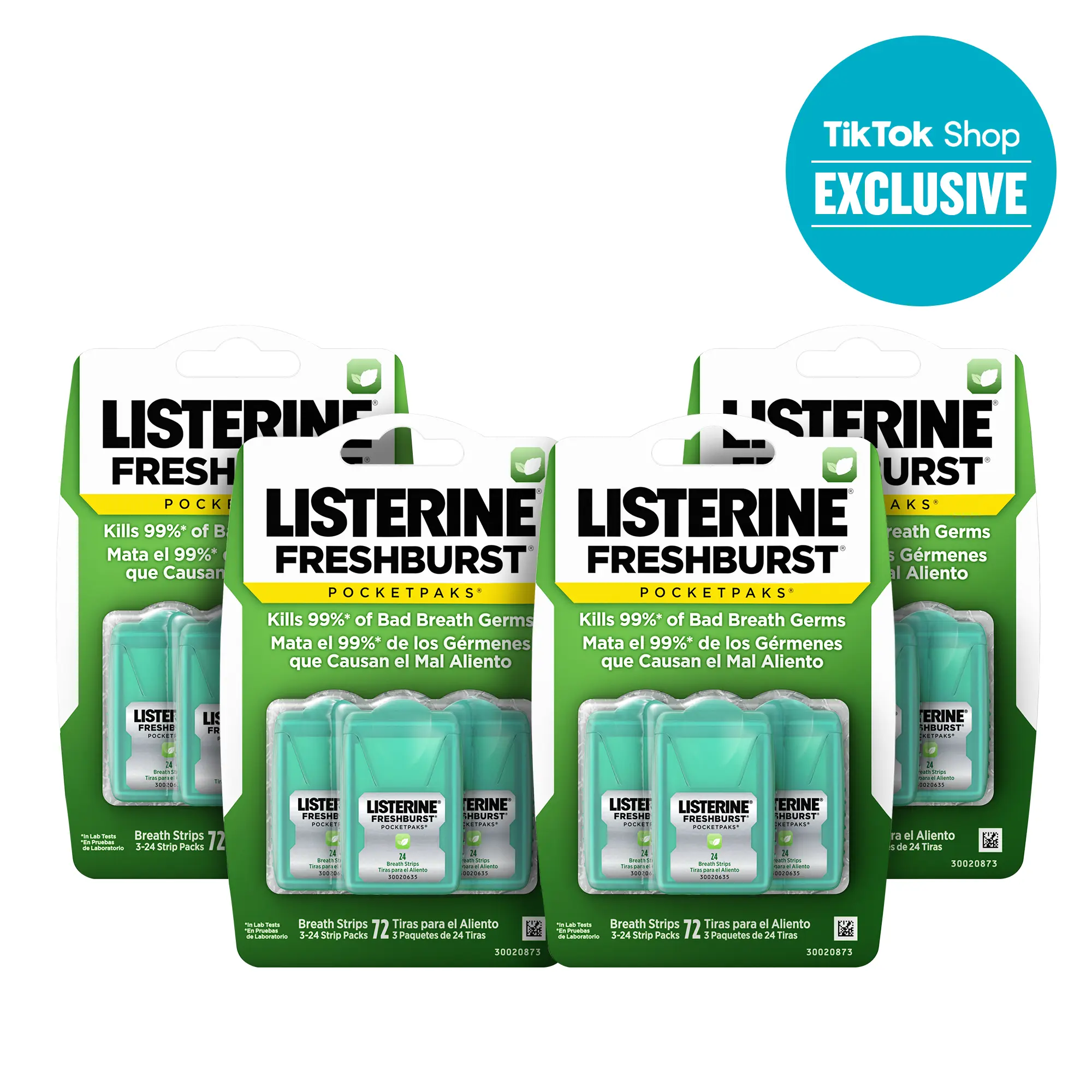 LISTERINE Freshburst Pocketpaks Breath Strips for Oral Care Spearmint LISTERINE Freshburst Pocketpaks Breath Strips for Oral Care Spearmint