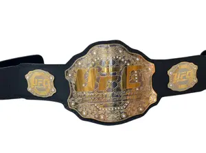 UFC Limited Edition World Heavy Weight Championship Classic Replica Title Belt 2mm - 46 Inch Waist Fit
