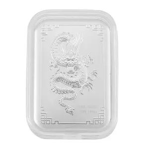 999 Fine Silver Dragon Emboss Sheet 31x45.5mm 10mg